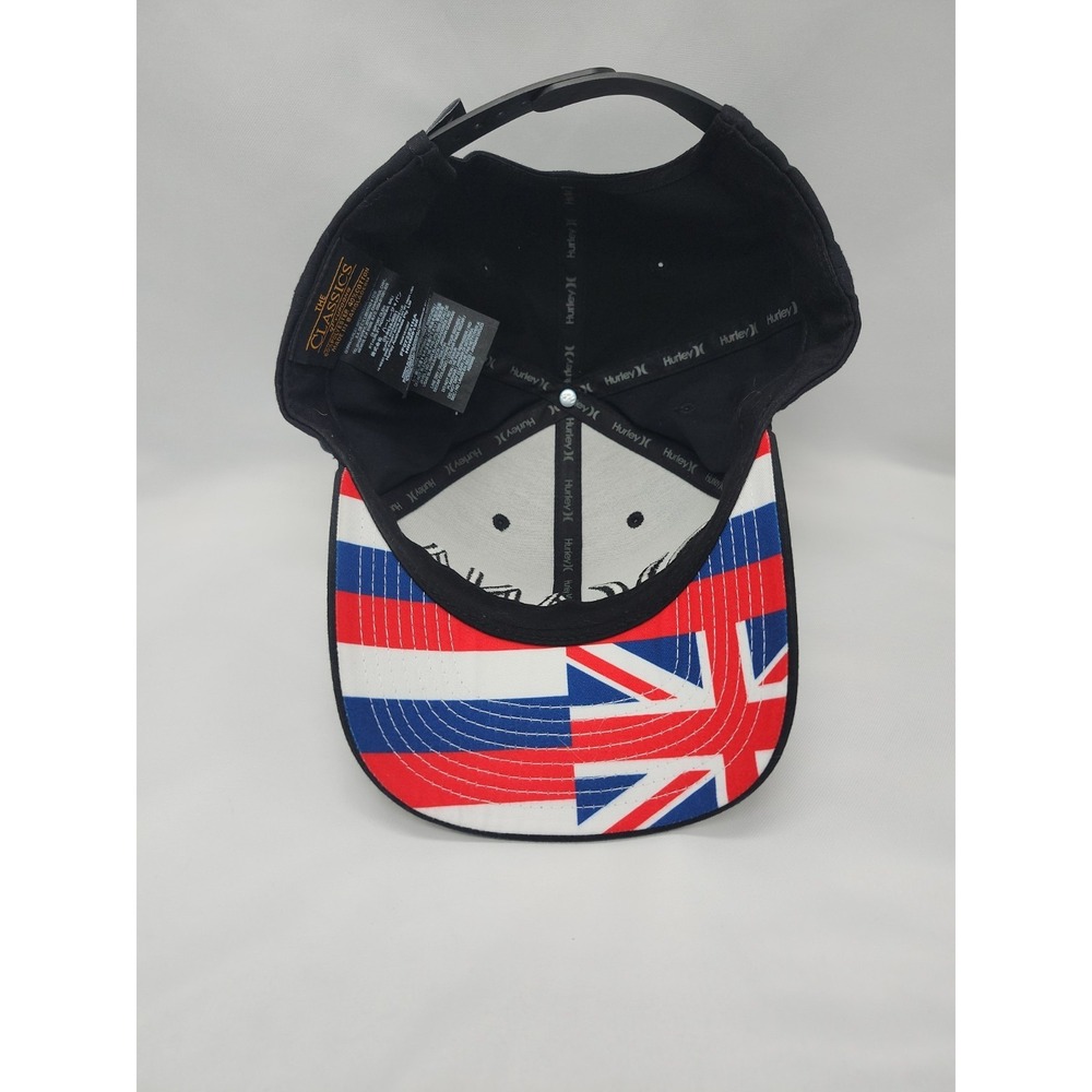 Hurly OHANA Snapback Surf Hat Hawaii Cap One Size Adult Black - Picture 5 of 5